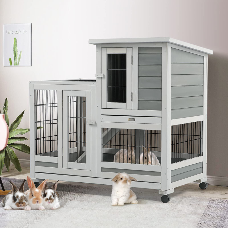 Indoor wooden rabbit hutch hotsell